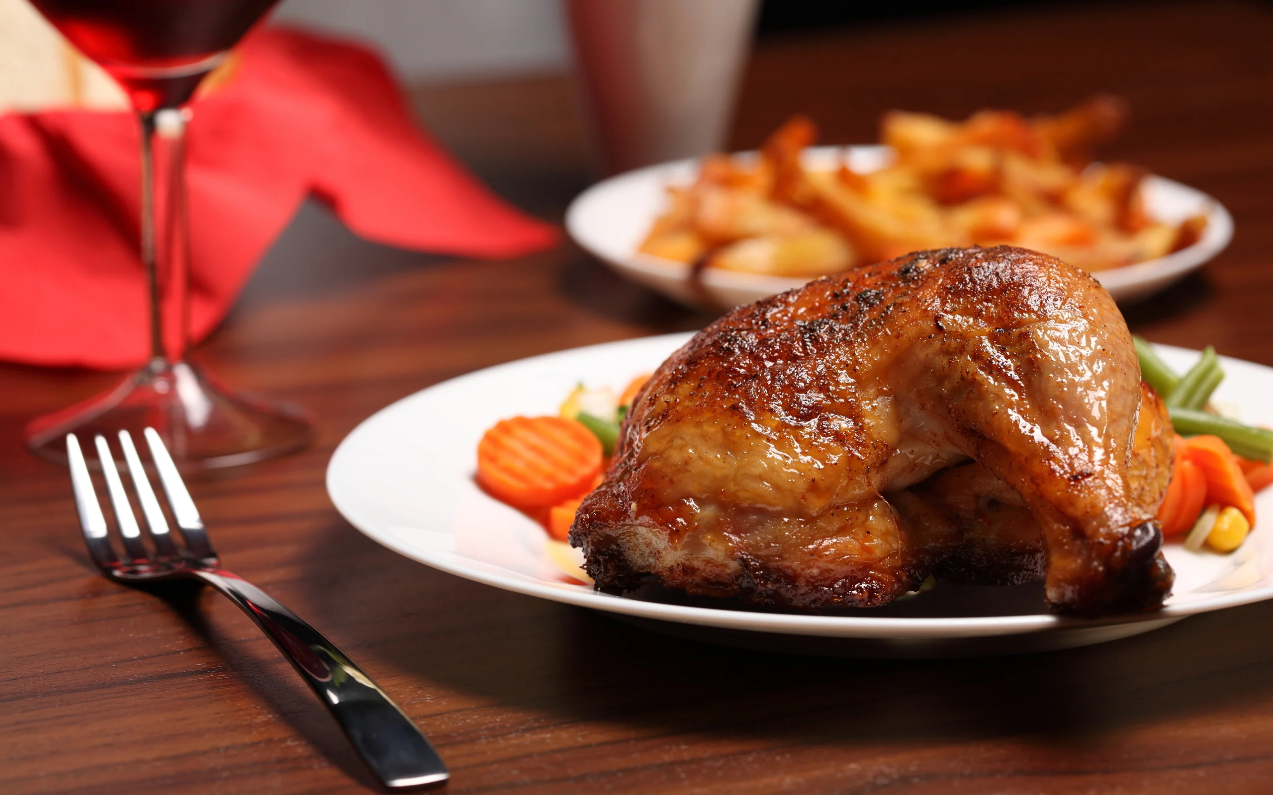 Close-up Picture of a Perfectly Cooked Piece of Chicken